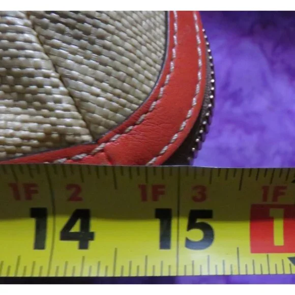 Coach 2008 Bonnie Leather Fold over Expandable Convertible Tote Kisslock Pocket - Picture 13 of 16